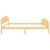 Cadre de lit sans matelas bois massif de pin 160x200 cm