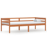 Cadre de lit sans matelas Marron miel Bois pin massif 90x200 cm