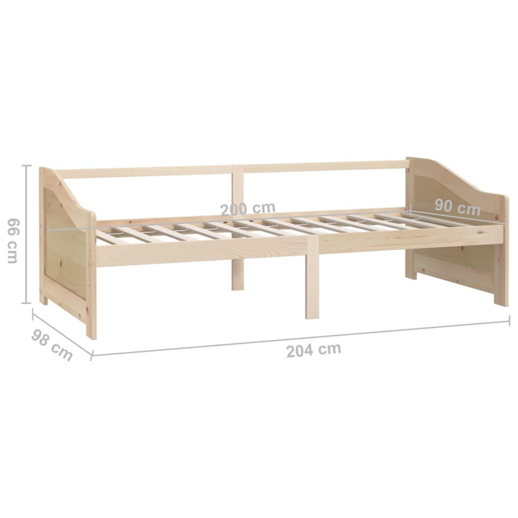 Lit de repos 3 places sans matelas 90x200 cm