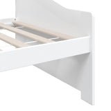 Lit de repos 3 places sans matelas Blanc 90x200 cm