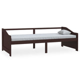 Lit de repos 3 places sans matelas Marron foncé 90x200 cm