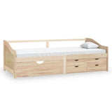 Lit de repos 3 places sans matelas Bois de pin massif 90x200 cm