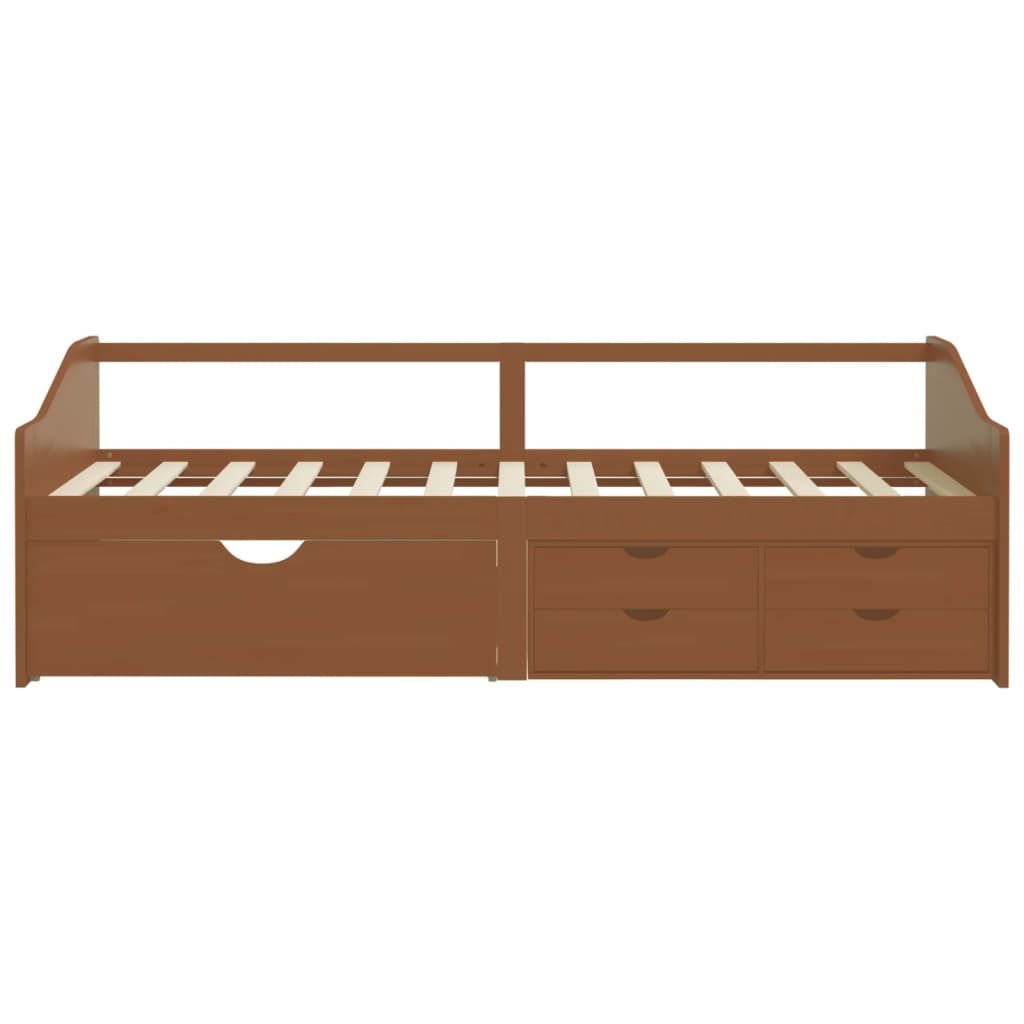 Lit de repos 3 places sans matelas Bois de pin massif 90x200 cm