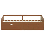 Lit de repos 3 places sans matelas Bois de pin massif 90x200 cm