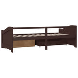 Lit de repos 3 places sans matelas Bois de pin massif 90x200 cm