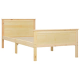 Cadre de lit sans matelas bois massif de pin 100x200 cm