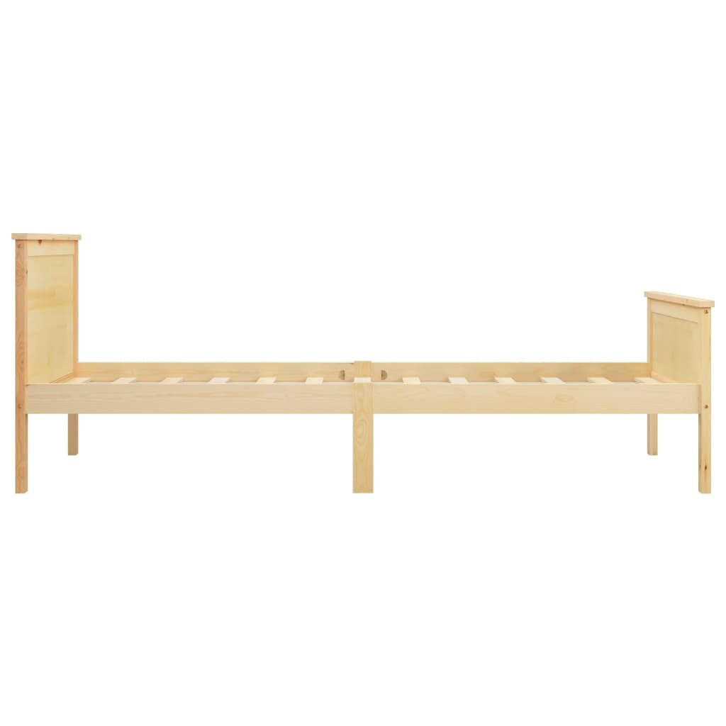 Cadre de lit sans matelas bois massif de pin 100x200 cm