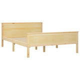 Cadre de lit sans matelas bois massif de pin 140x200 cm