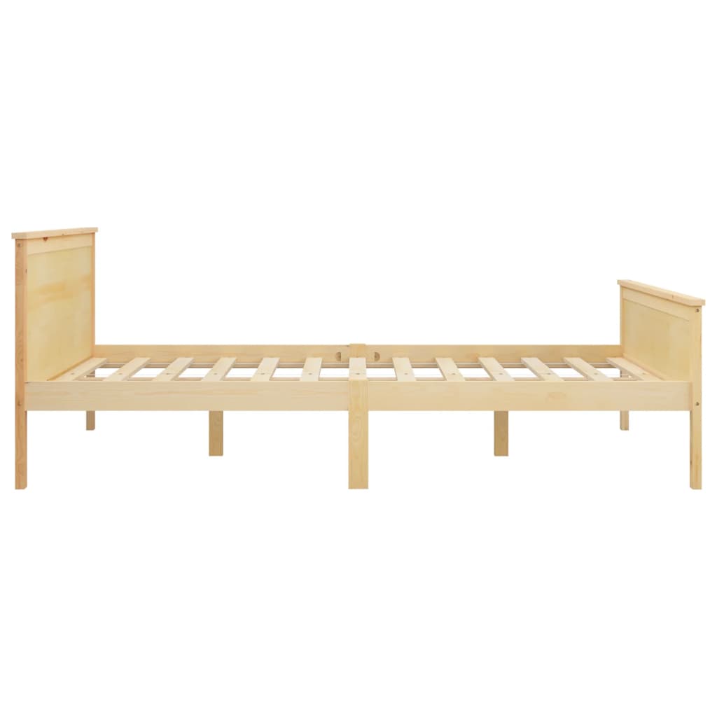 Cadre de lit sans matelas bois massif de pin 140x200 cm