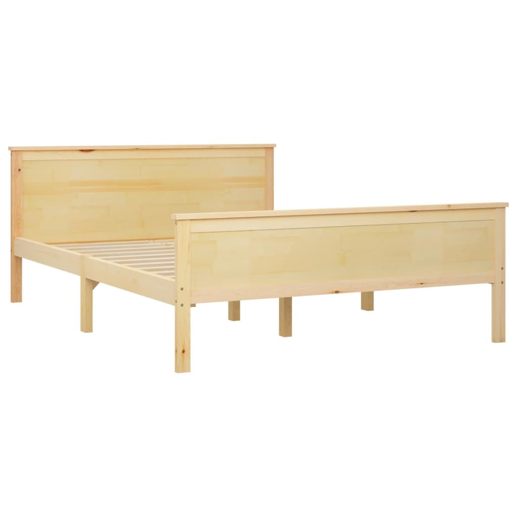 Cadre de lit sans matelas bois massif de pin 160x200 cm