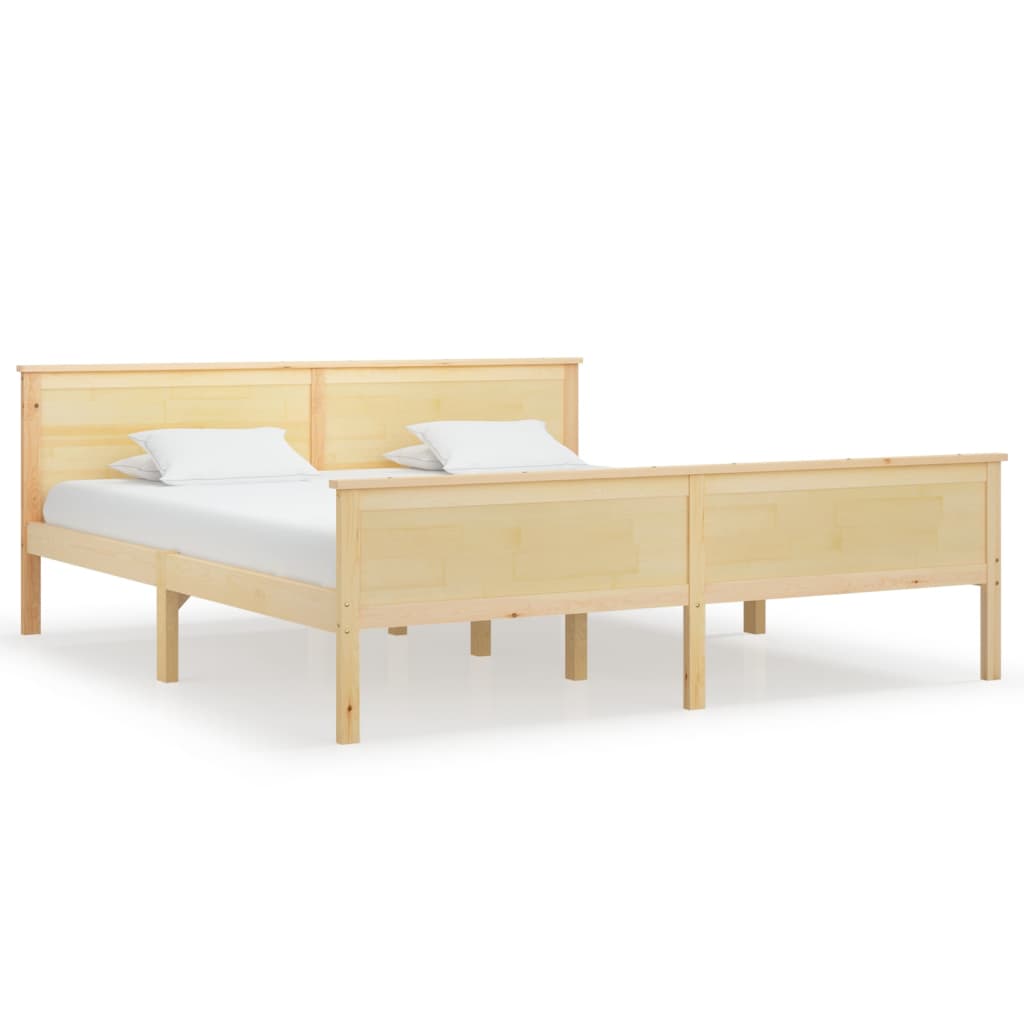 Cadre de lit sans matelas bois massif de pin 180x200 cm