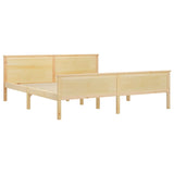 Cadre de lit sans matelas bois massif de pin 180x200 cm