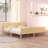 Cadre de lit sans matelas bois massif de pin 180x200 cm