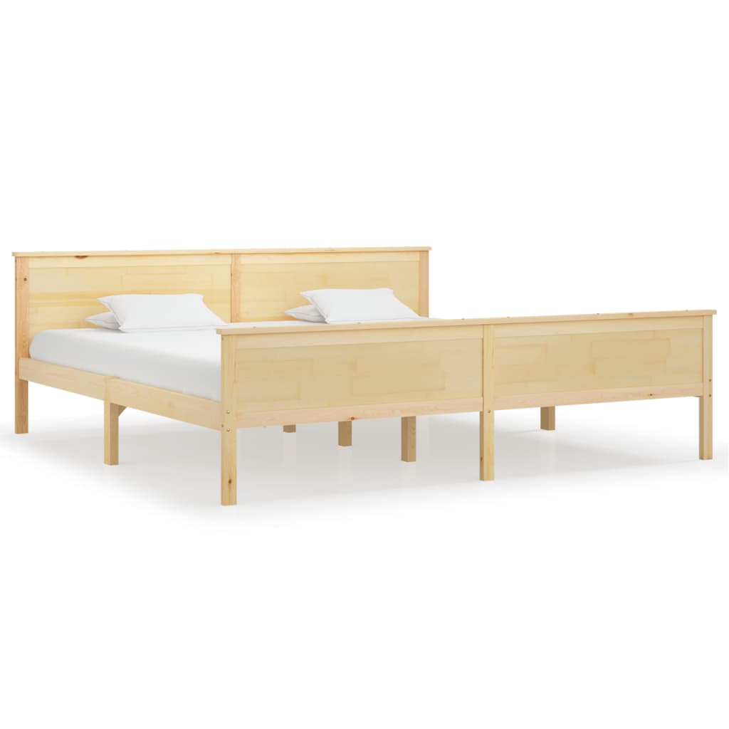 Cadre de lit sans matelas bois massif de pin 200x200 cm