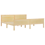 Cadre de lit sans matelas bois massif de pin 200x200 cm