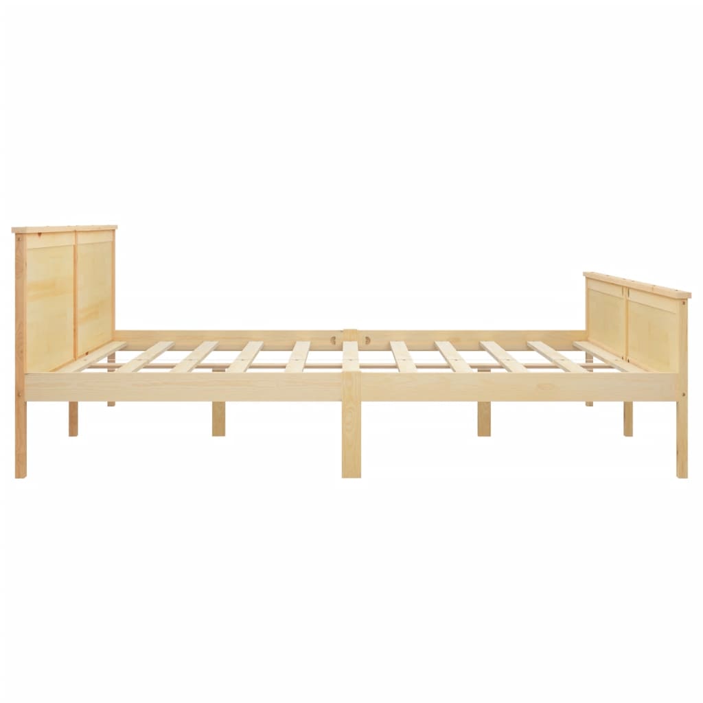 Cadre de lit sans matelas bois massif de pin 200x200 cm