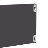 Étagères murales 2 pcs gris brillant bois d'ingénierie