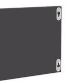 Étagères murales 4 pcs gris brillant bois d'ingénierie