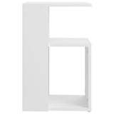 Side table White 36x30x56 cm Engineered wood