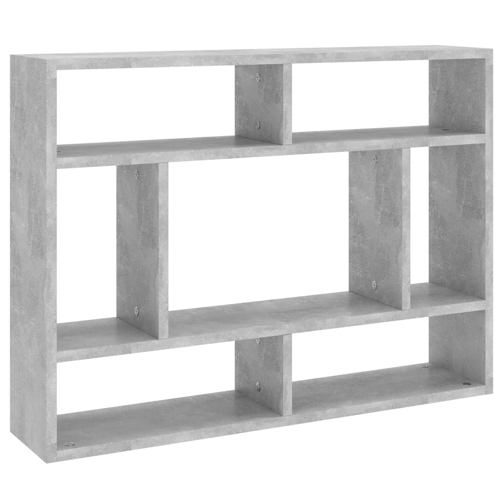 Étagère murale Gris béton 75x16x55 cm Bois d'ingénierie