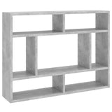 Étagère murale Gris béton 75x16x55 cm Bois d'ingénierie