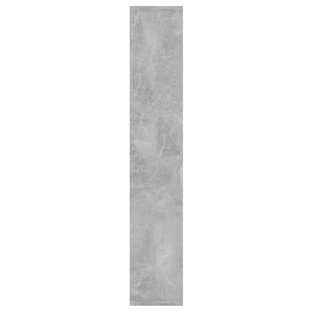 Étagère murale Gris béton 36x16x90 cm Bois d'ingénierie