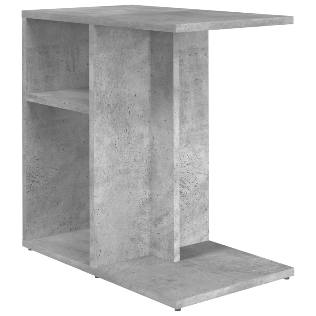 Table d'appoint Gris béton 50x30x50 cm Bois d’ingénierie