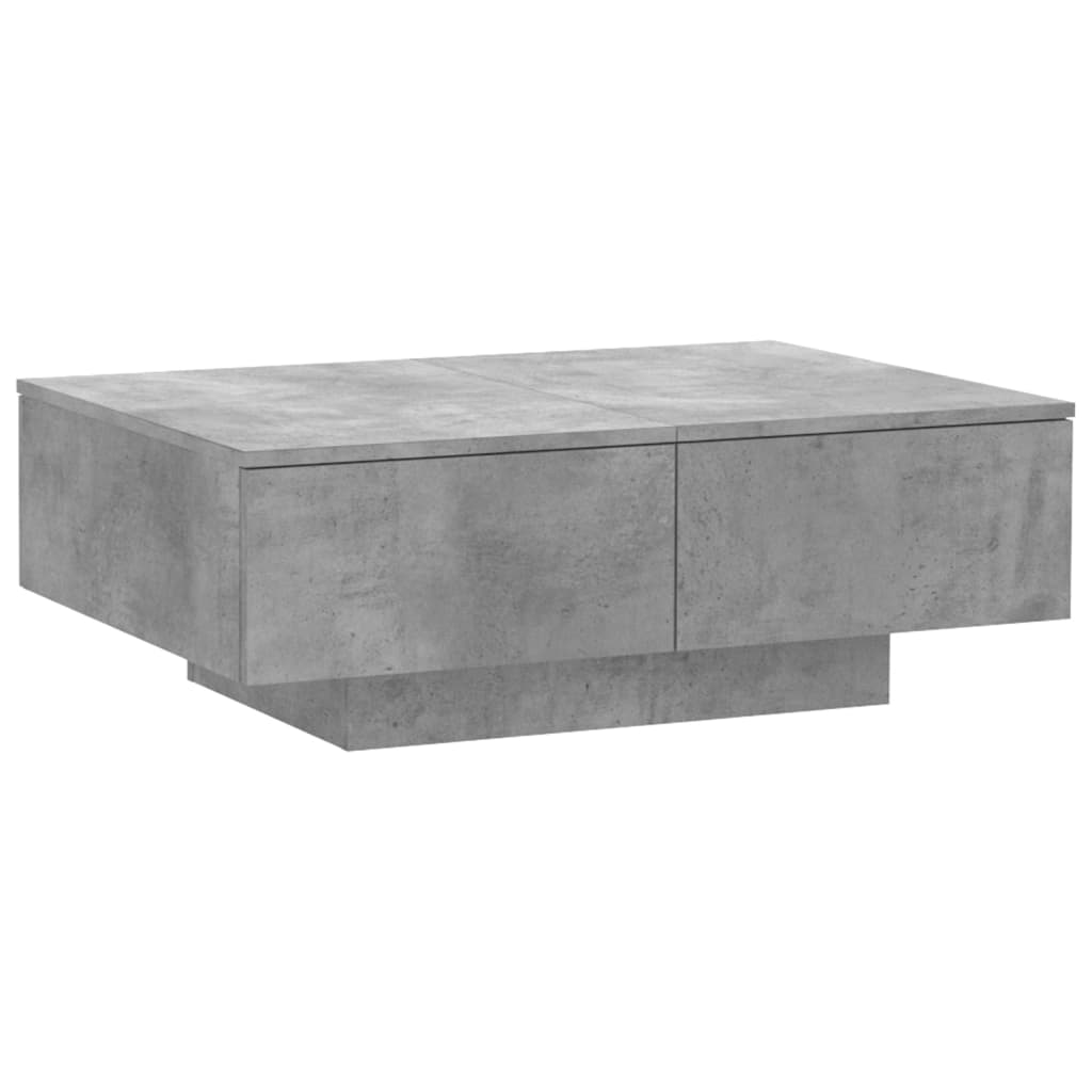 Table basse Gris béton 90x60x31 cm Aggloméré