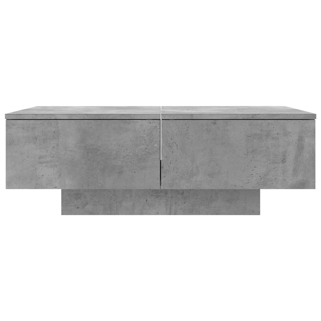 Table basse Gris béton 90x60x31 cm Aggloméré