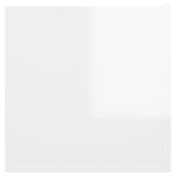 Meubles TV suspendus 2 pcs Blanc brillant 60x30x30 cm