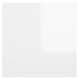 Meubles TV suspendus 3 pcs Blanc brillant 60x30x30 cm