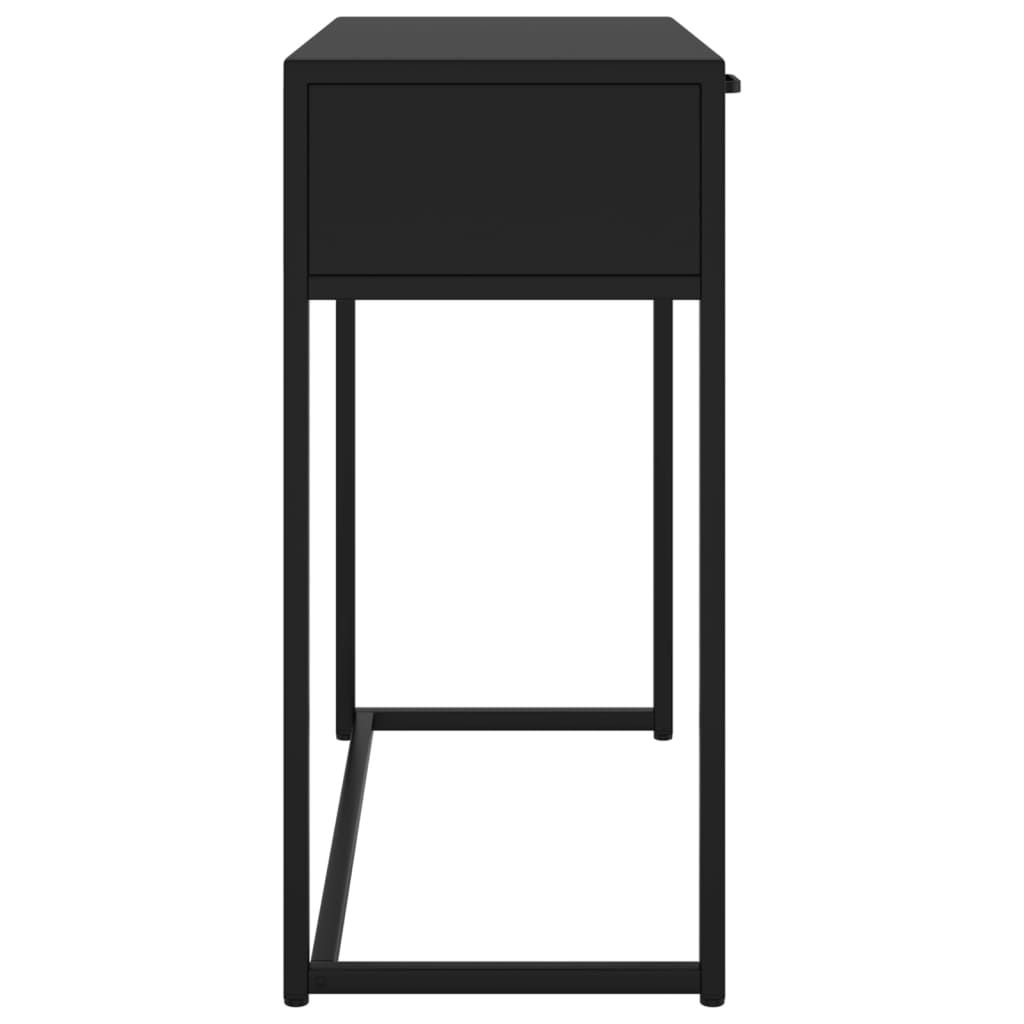 Table console Noir 72x35x75 cm Acier