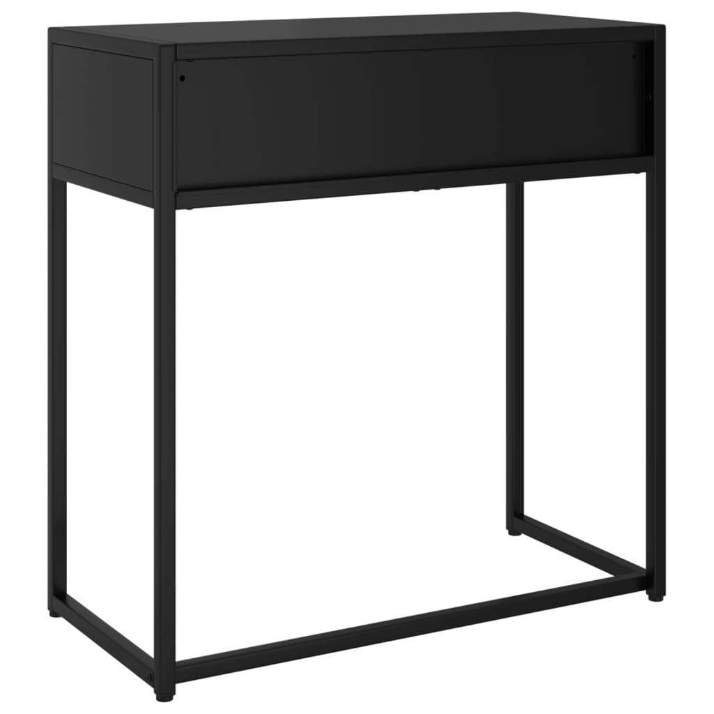 Table console Noir 72x35x75 cm Acier