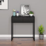 Table console Noir 72x35x75 cm Acier