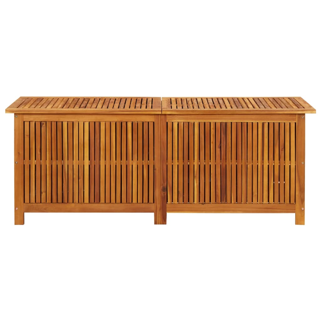 Boîte de rangement de jardin 150x50x58 cm Bois d'acacia solide