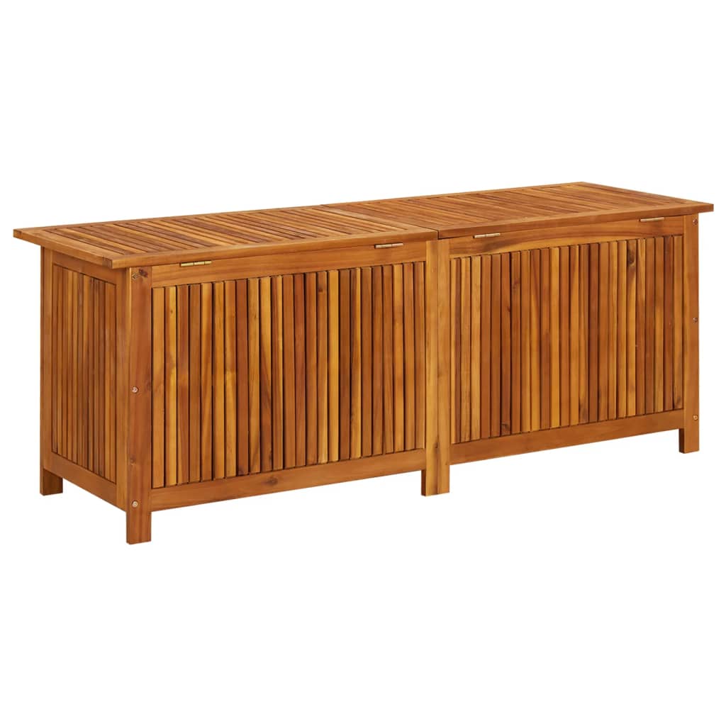 Boîte de rangement de jardin 150x50x58 cm Bois d'acacia solide