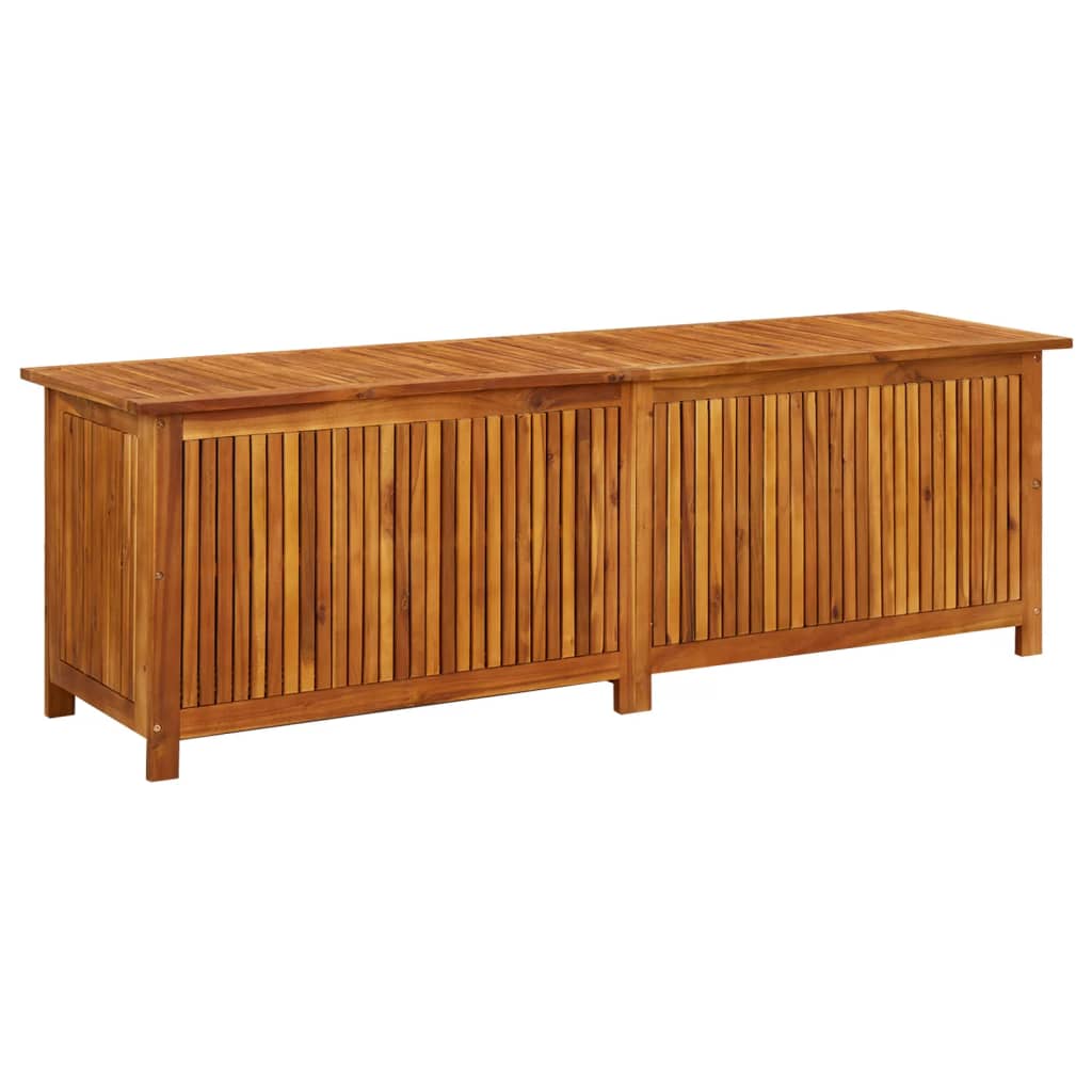 Boîte de rangement de jardin 175x50x58 cm Bois d'acacia solide