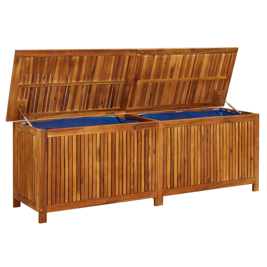 Boîte de rangement de jardin 175x50x58 cm Bois d'acacia solide