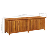 Boîte de rangement de jardin 175x50x58 cm Bois d'acacia solide