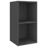 Ensemble de meubles TV 3 pcs Gris brillant Bois d'ingénierie