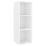 Ensemble de meubles TV 3 pcs Blanc brillant Bois d'ingénierie