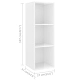 Ensemble de meubles TV 3 pcs Blanc brillant Bois d'ingénierie