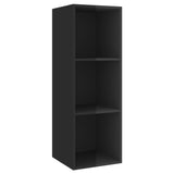 Ensemble de meubles TV 3 pcs Noir brillant Bois d'ingénierie