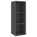 Ensemble de meubles TV 3 pcs Gris Bois d'ingénierie