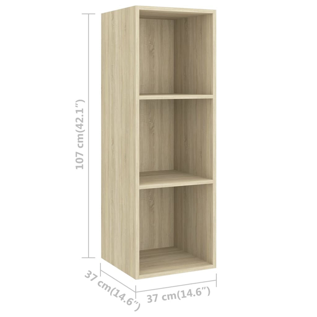 Ensemble de meubles TV 2 pcs Chêne sonoma Bois d'ingénierie