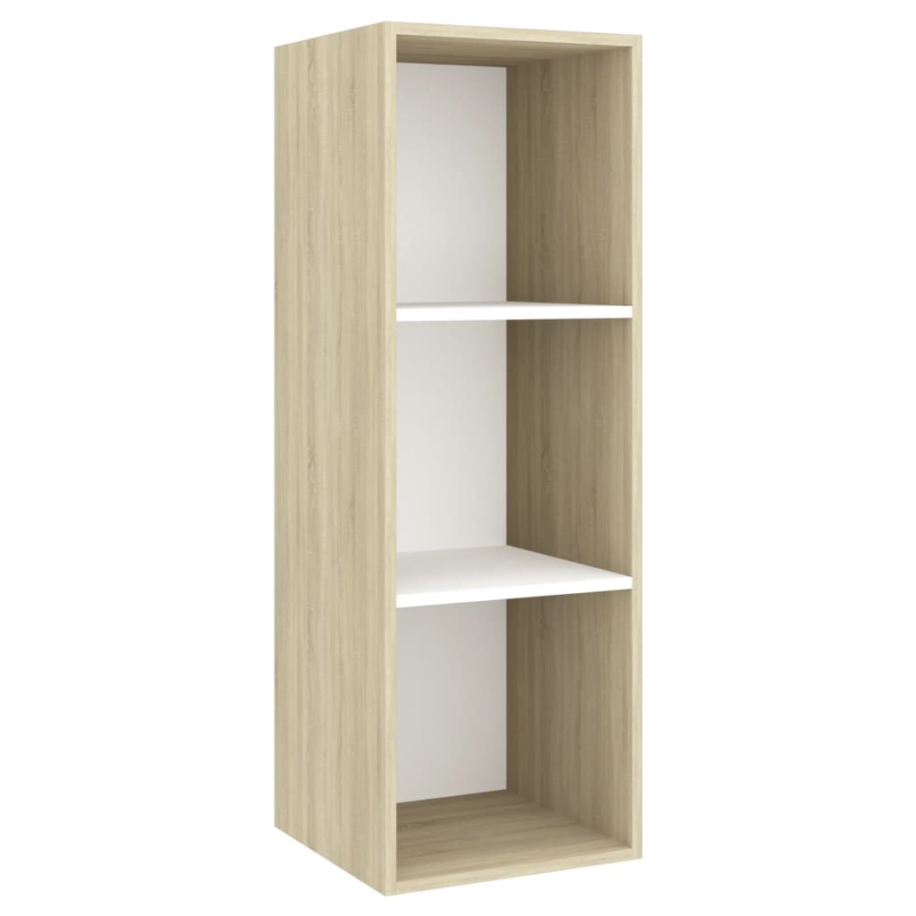 Ensemble de meubles TV 2pcs Blanc chêne sonoma Bois ingénierie