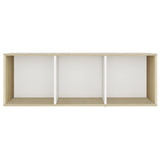 Meubles TV 2 pcs Blanc et chêne sonoma Bois d'ingénierie