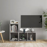 TV cabinet 2 pcs Concrete gray 72x35x36.5 cm Engineered wood