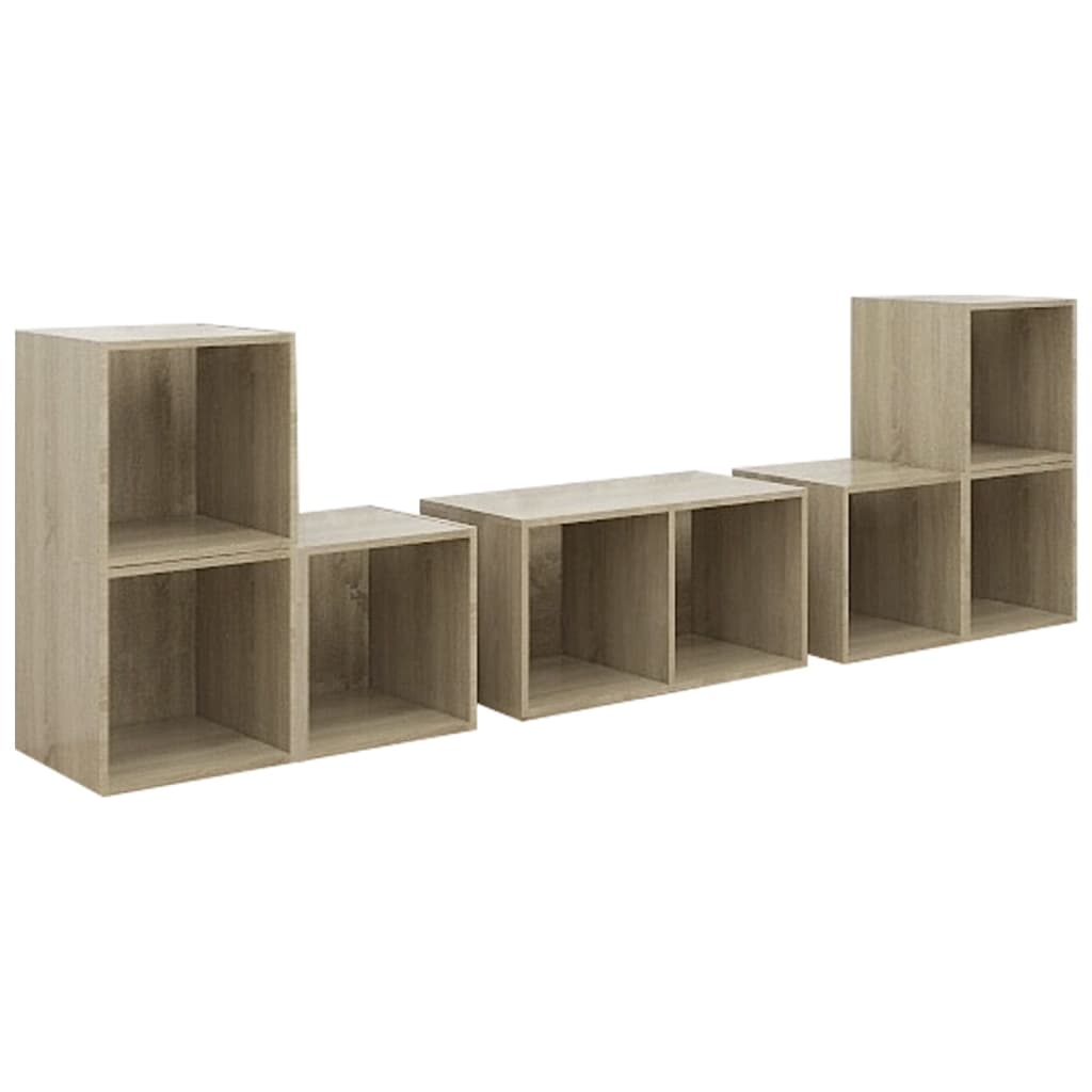 Ensemble de meubles TV 6 pcs Chêne sonoma Bois d'ingénierie