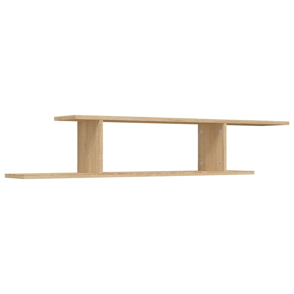 Étagère TV murale Chêne Sonoma 125x18x23 cm Bois d’ingénierie